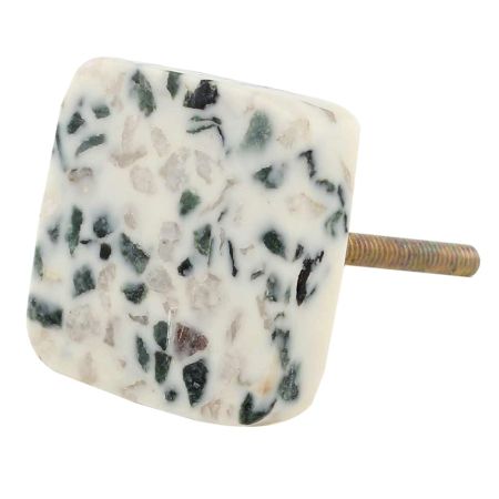 Terrazzo Marble Square Cabinet Knobs 